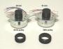 Stabi S motors with pulleys and 45 rpm adapters for 50Hz and 60Hz mains frequencies