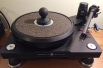 Kuzma outer clamp and  4Point on  Merril-W.  R.E.A.L. turntable- 2016